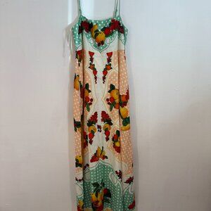 Caroline Constas Fruit Maxi Dress XS
